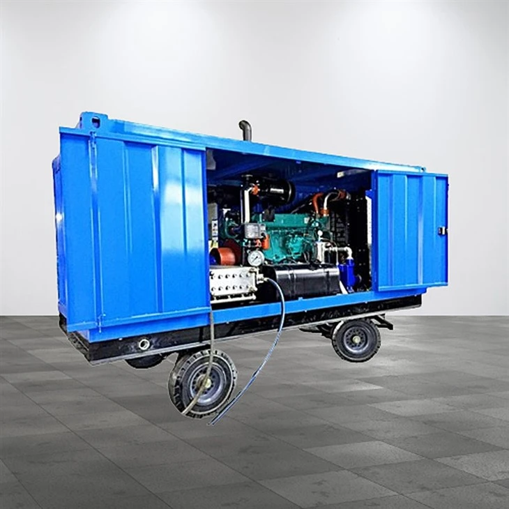 Hydro Jetter kone lauhduttimen puhdistukseen