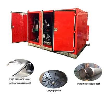 Teollinen suurten putkien puhdistus Hydro Blaster